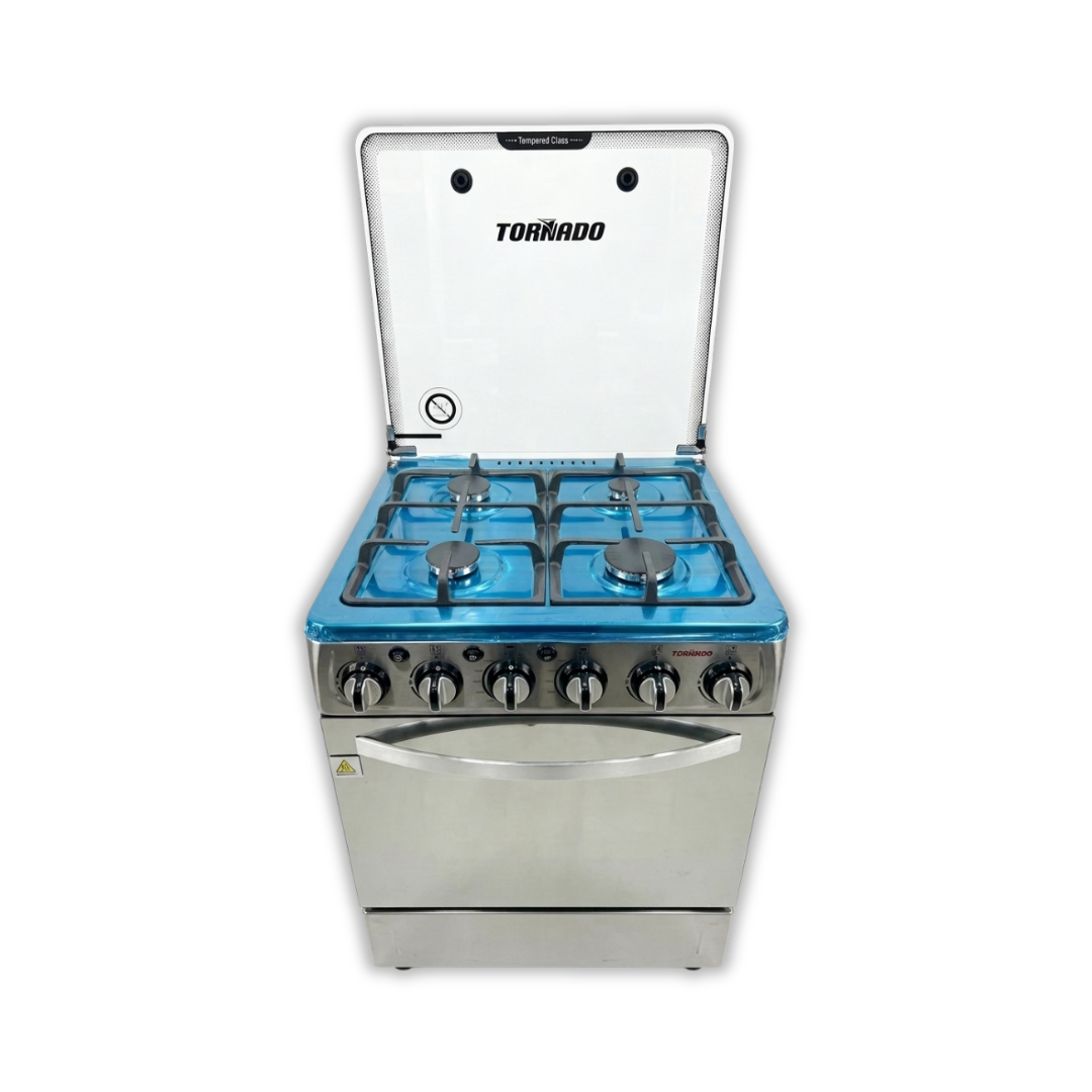 Cocina De 24 Pulgadas con Gratinador  Acero + Encendido +Luz Tornado