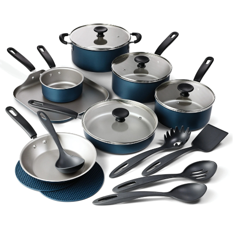 Juego De Ollas 18 Piezas Color Azul PRIMA WARE TRAMOTINA