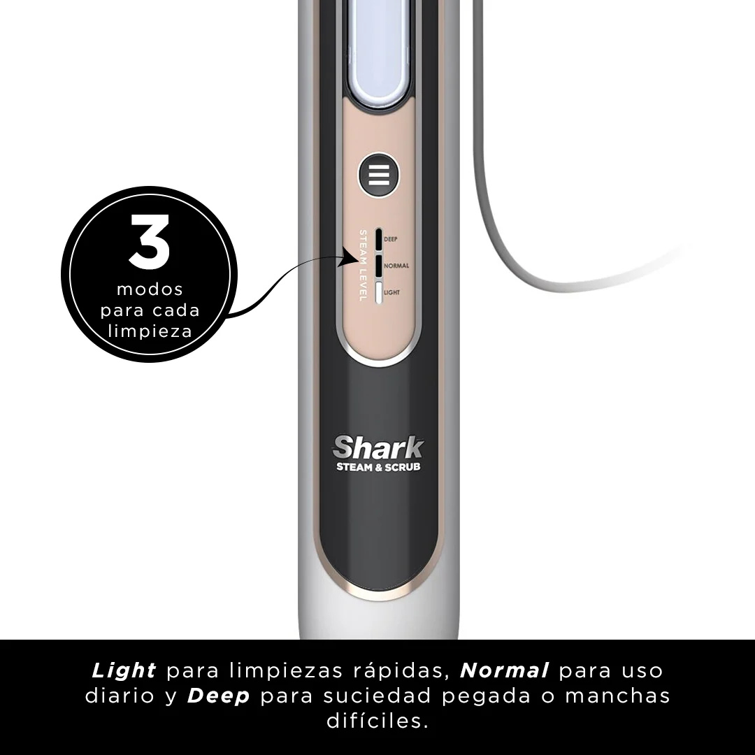 Trapeador a Vapor 2 en 1 Pisos Duros con Steam Blaster Shark