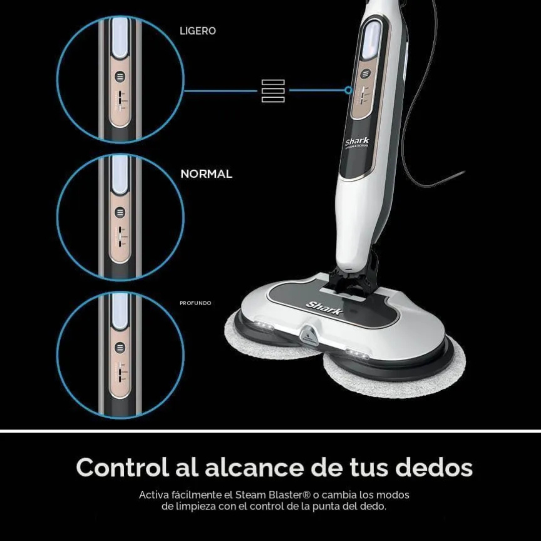 Trapeador a Vapor 2 en 1 Pisos Duros con Steam Blaster Shark
