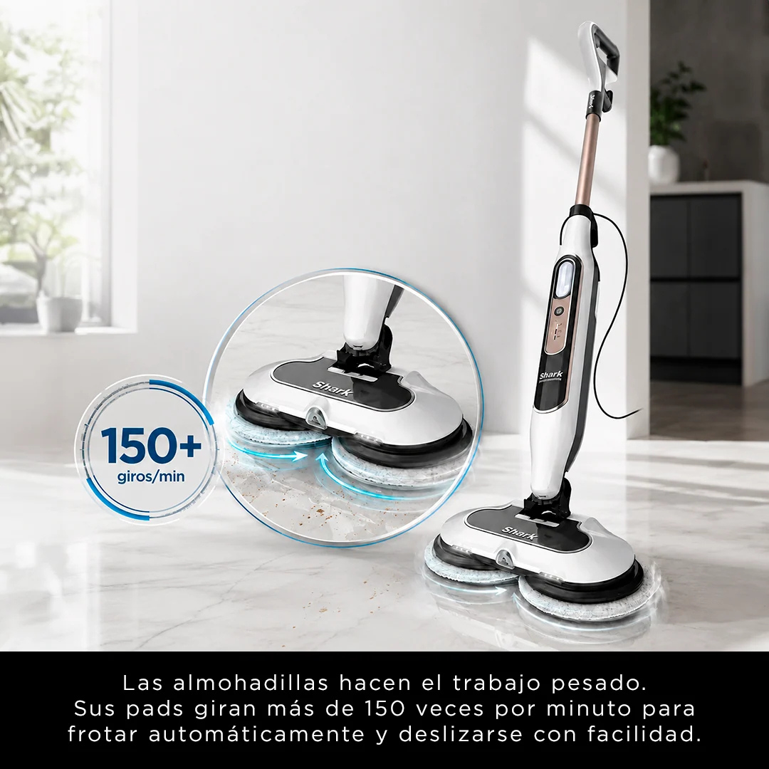 Trapeador a Vapor 2 en 1 Pisos Duros con Steam Blaster Shark