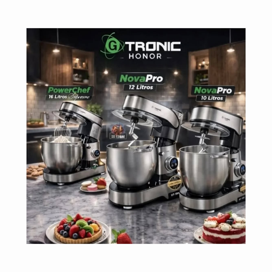 Batidora 6 Velocidades + pulso 12 Lts 900 Watts Pantalla Touch Honor NovaPro Gtronic