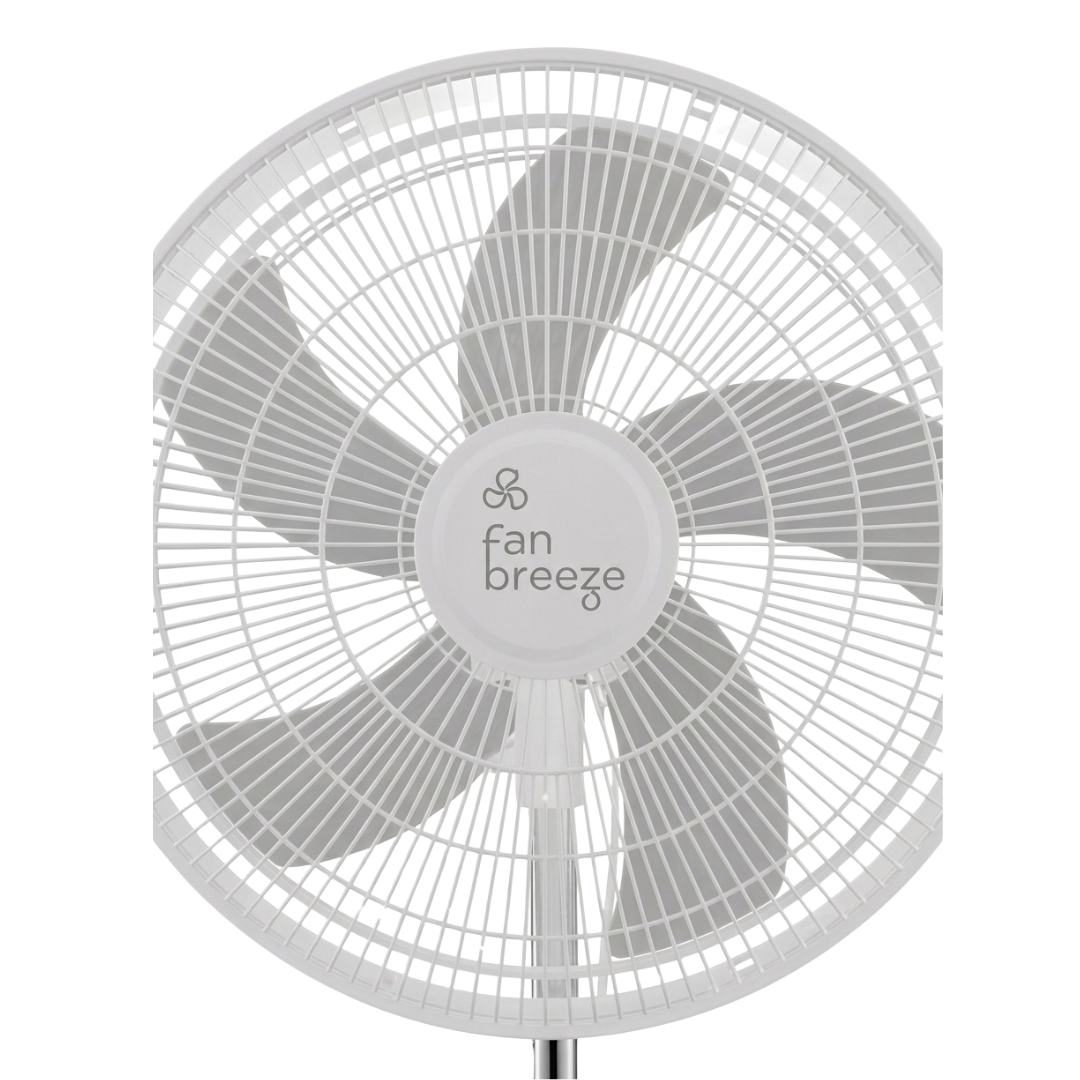Ventilador De Pedestal 5 ASPAS 18" Blanco FAN BREEZE