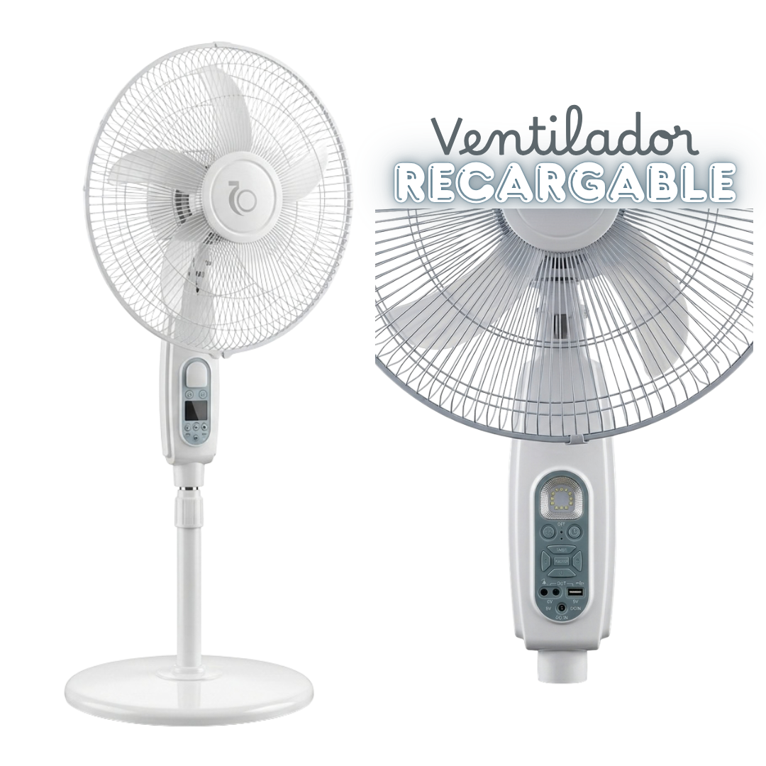 Ventilador Recargable de 16 Pulgadas Omega
