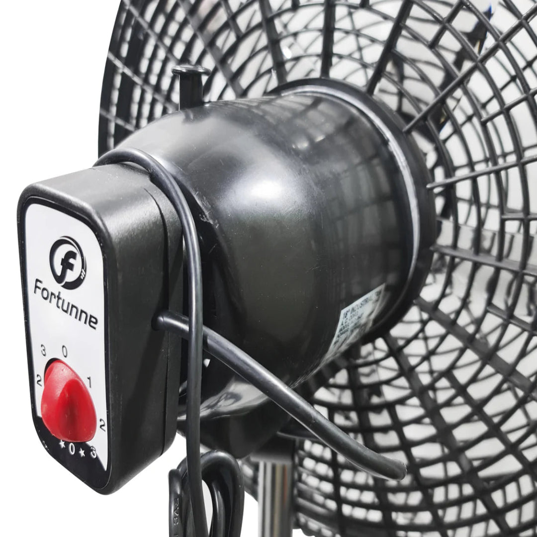 Ventilador 18" 5 aspas rojos plastico FORTUNE