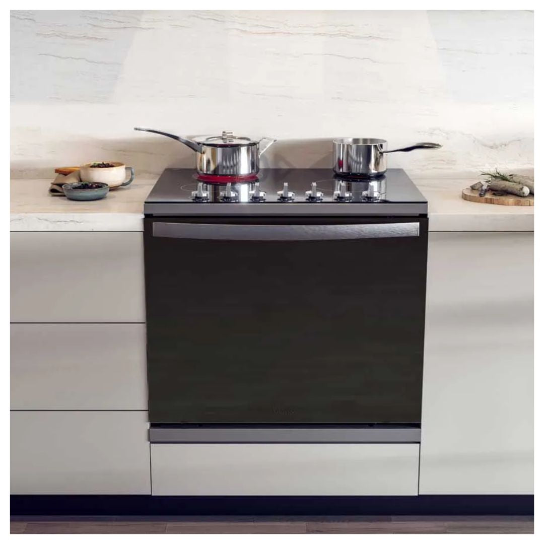 Cocina Eléctrica Para Empotrar Vitrocerámica/ Acero Negro 30" (76 cm) 6 Hornillas Whirlpool
