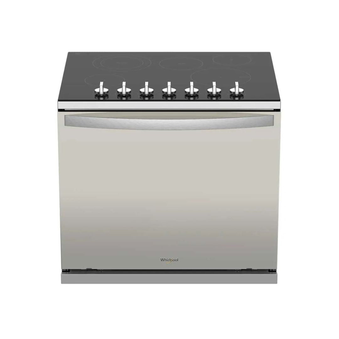 Cocina Eléctrica Para Empotrar Vitrocerámica/ Acero Inoxidable 30" (76 cm) 6 Hornillas Whirlpool
