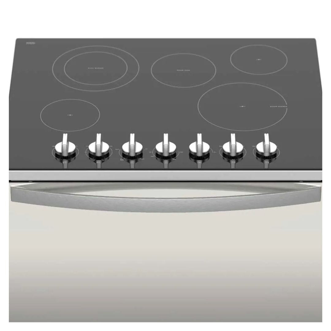 Cocina Eléctrica Para Empotrar Vitrocerámica/ Acero Inoxidable 30" (76 cm) 6 Hornillas Whirlpool