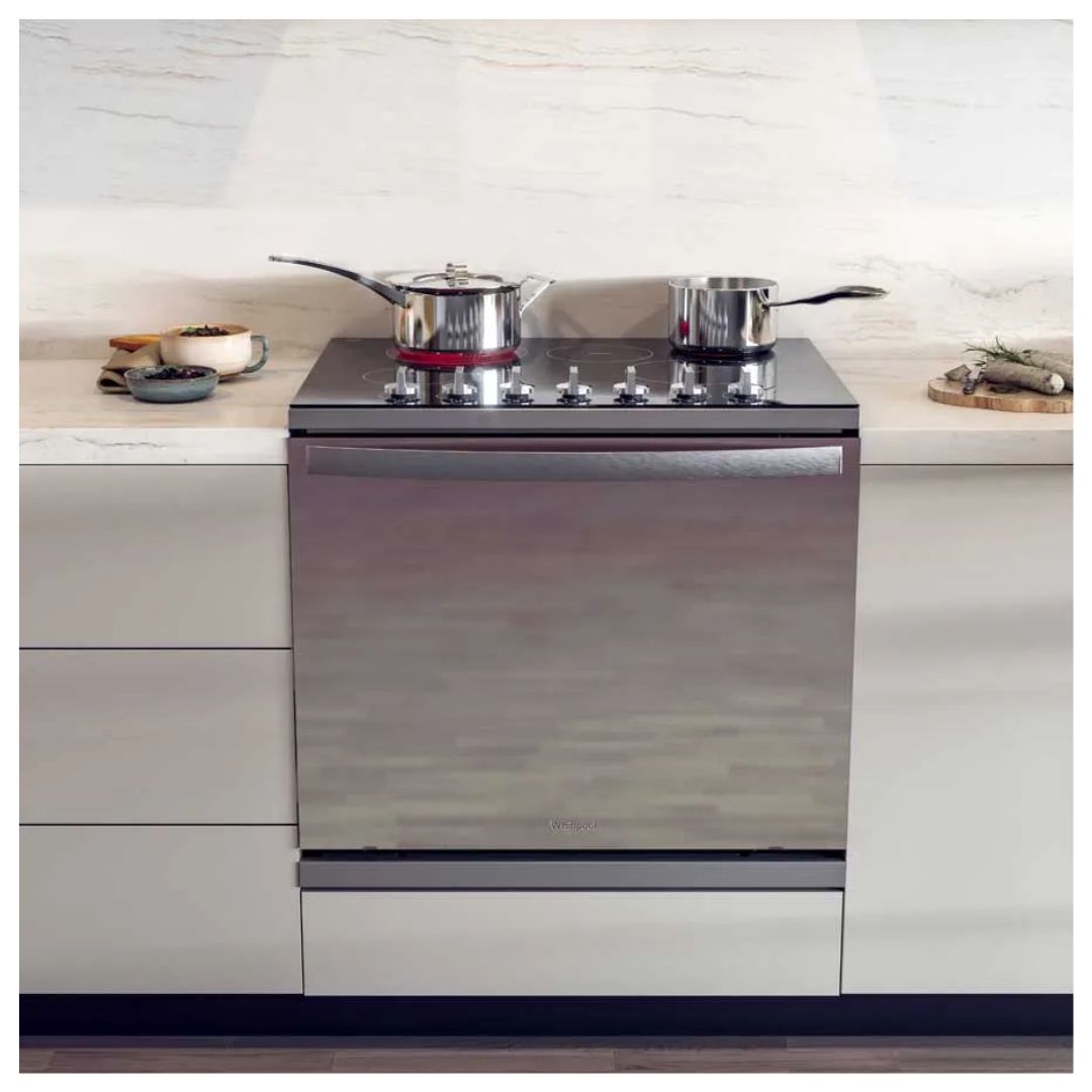 Cocina Eléctrica Para Empotrar Vitrocerámica/ Acero Inoxidable 30" (76 cm) 6 Hornillas Whirlpool