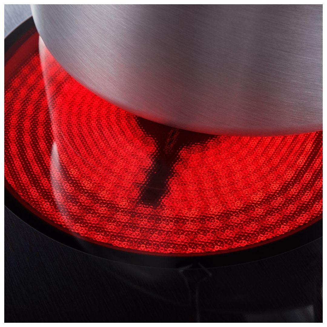 Tope Eléctrico de Perilla Negras  4 Hornillas Vitrocerámica 30" Whirlpool