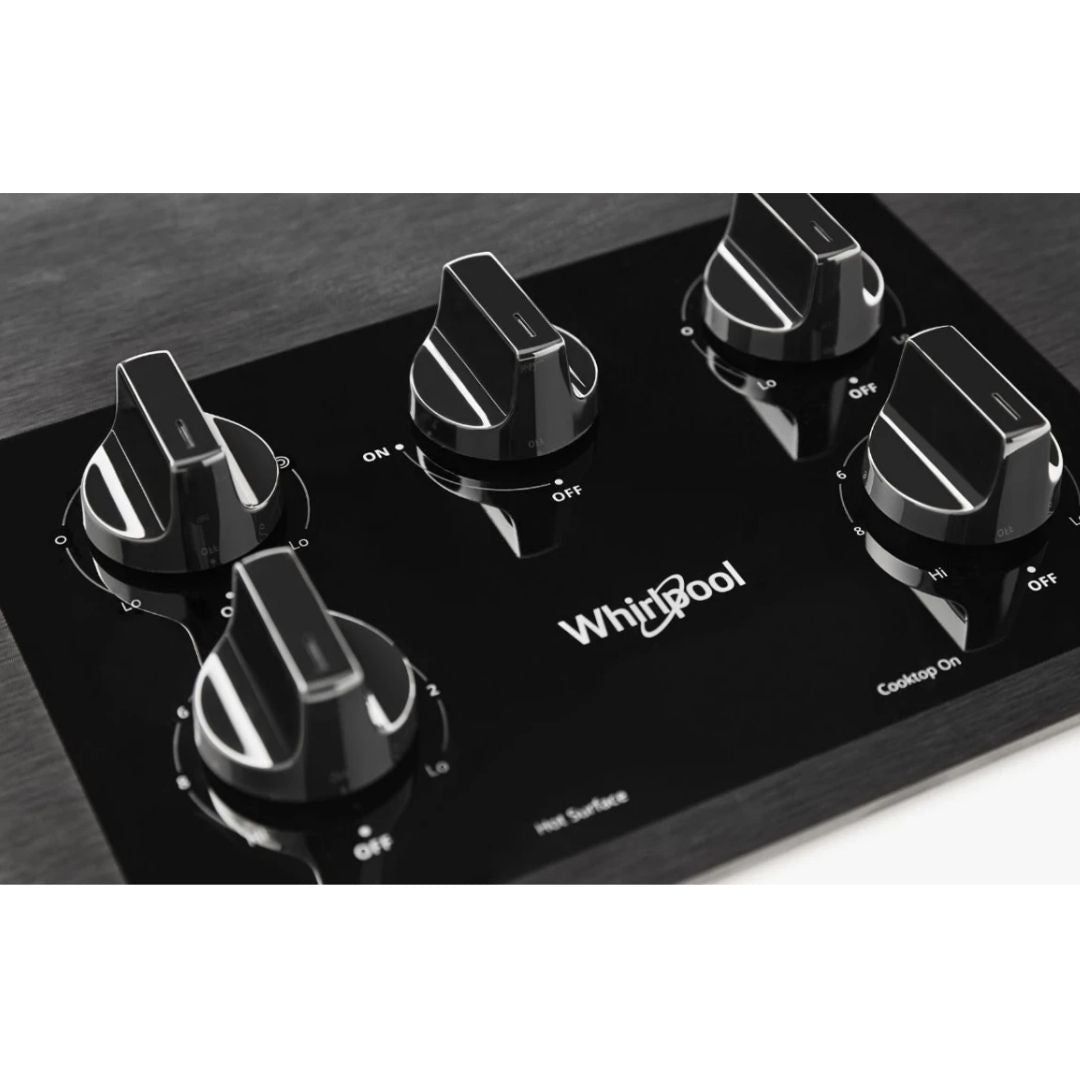Tope Eléctrico de Perrilla Negra 5 Hornillas 36" Whirlpool