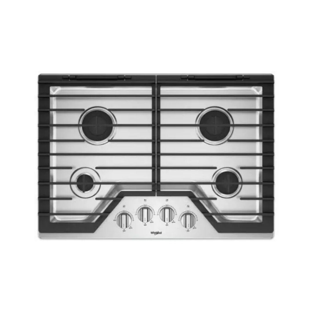 Tope a Gas 4 Hornillas 30" Acero Inoxidable Whirlpool