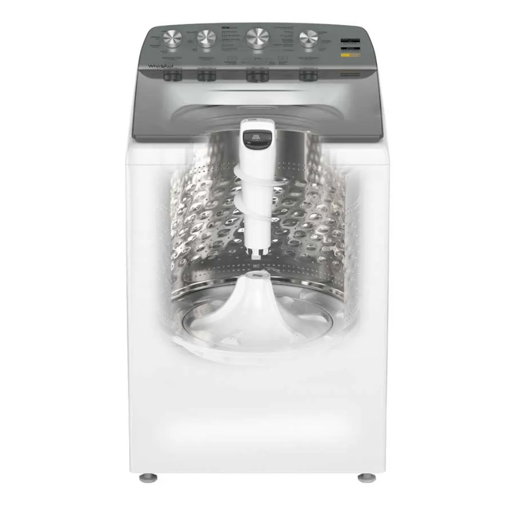 Lavadora 22 Kg Carga Superior Xpert Dual Agitador 2 en 1 Blanca Whirlpool