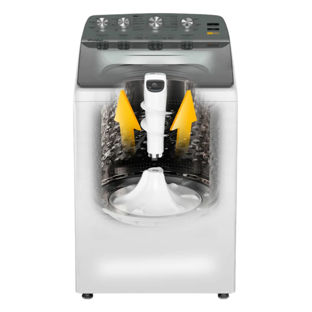 Lavadora 22 Kg Carga Superior Xpert Dual Agitador 2 en 1 Blanca Whirlpool