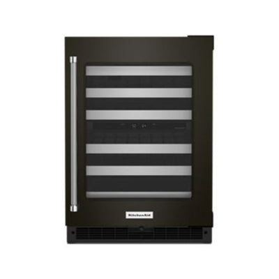 Vinera de Lujo 46 Botellas de 24" Apertura Derecha Acero Negro Kitchenaid