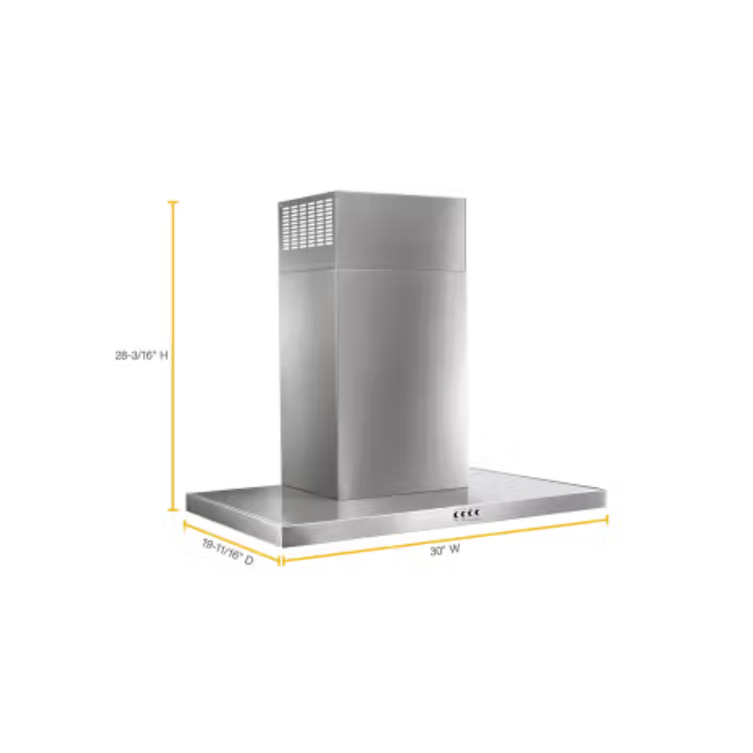 Campana Decorativa de Pared 30" Acero Inoxidable Whirlpool