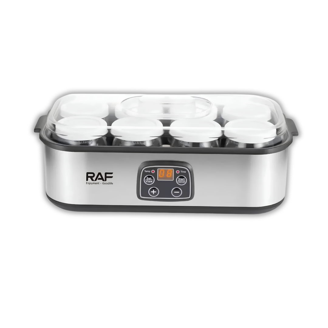 Maquina Yogurt Digital Vidrio Acero Inoxidable 25w Blanco RAF