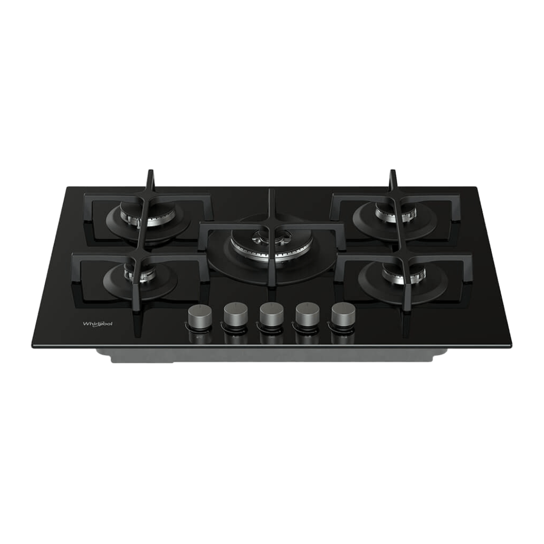 Tope a Gas Vitrocerámica 5 Hornillas 29" De Perrilla Whirlpool