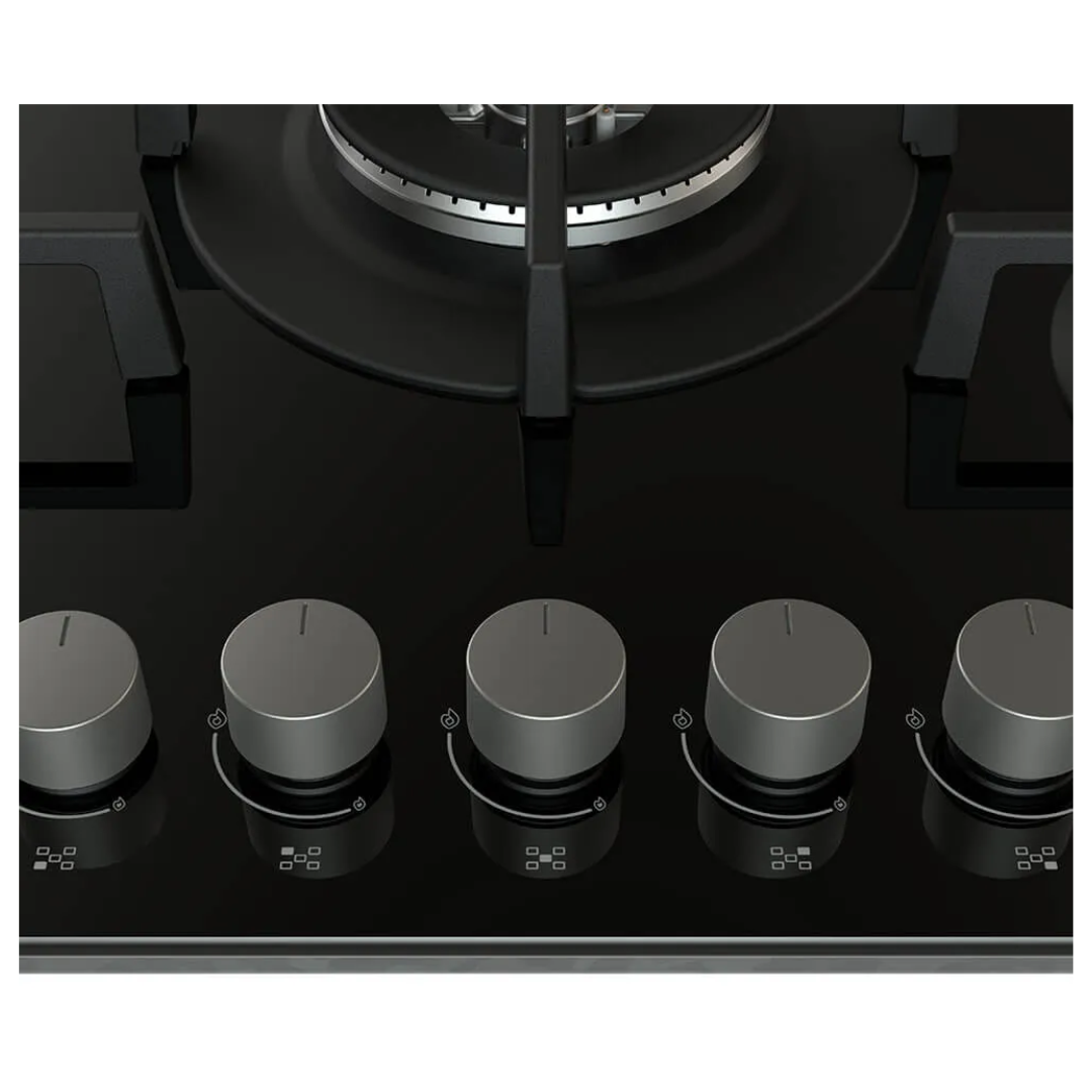 Tope a Gas Vitrocerámica 5 Hornillas 29" De Perrilla Whirlpool