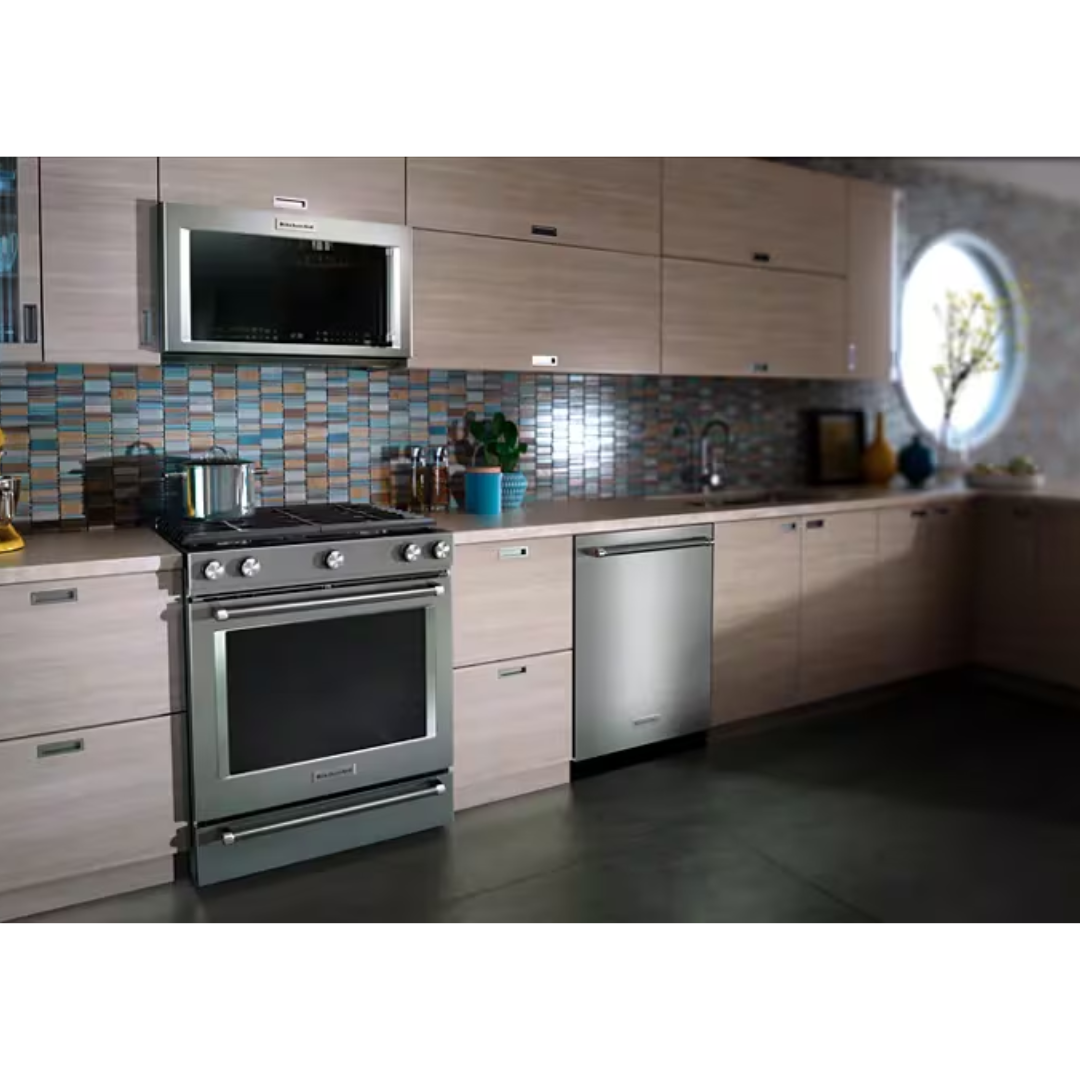 Cocina a Gas 5 Hornillas 30"  Acero Inoxidable Horno de Convección Even-Heat™ True Kitchenaid