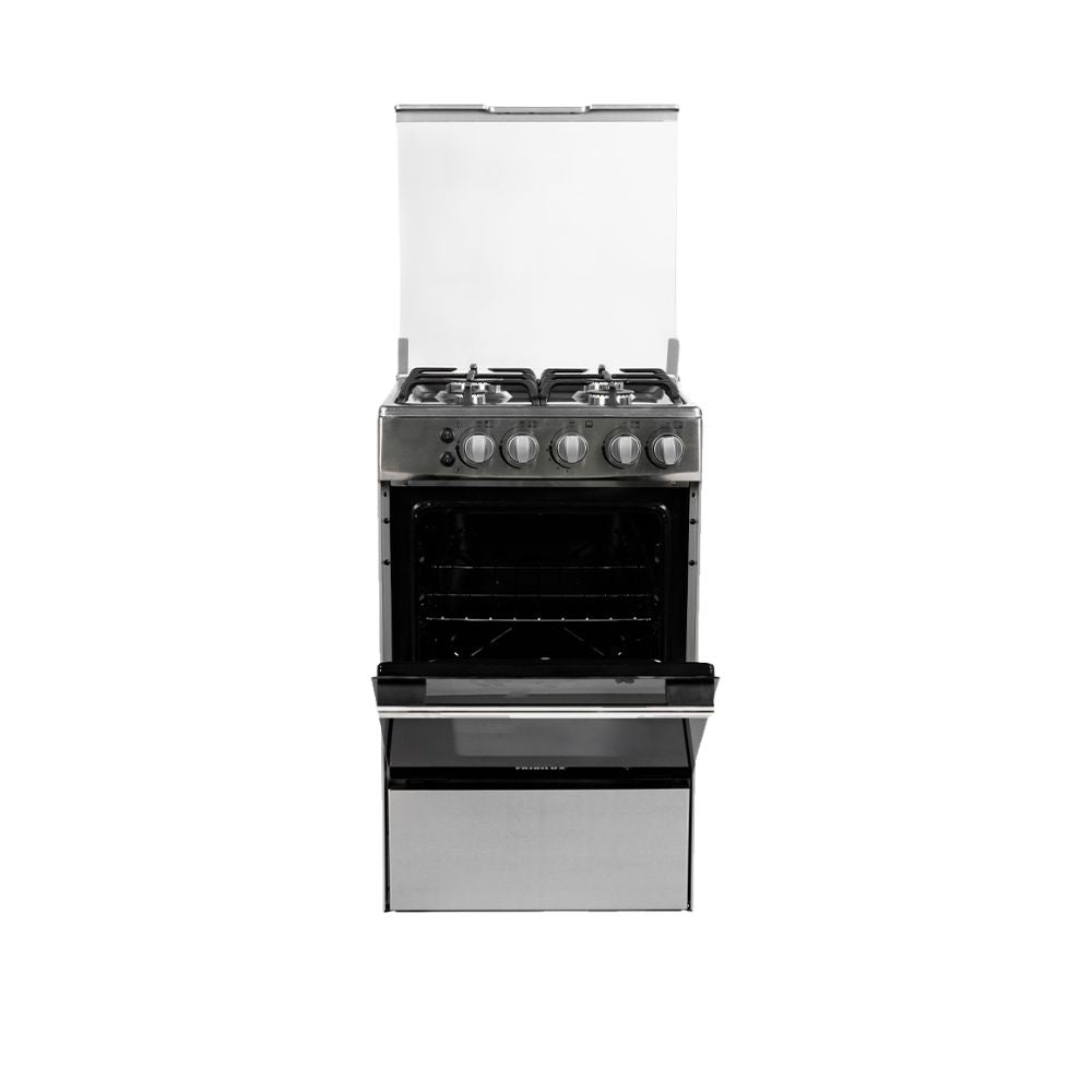 Cocina de Piso a Gas 4 Hornillas Acero Silver 20" Frigilux