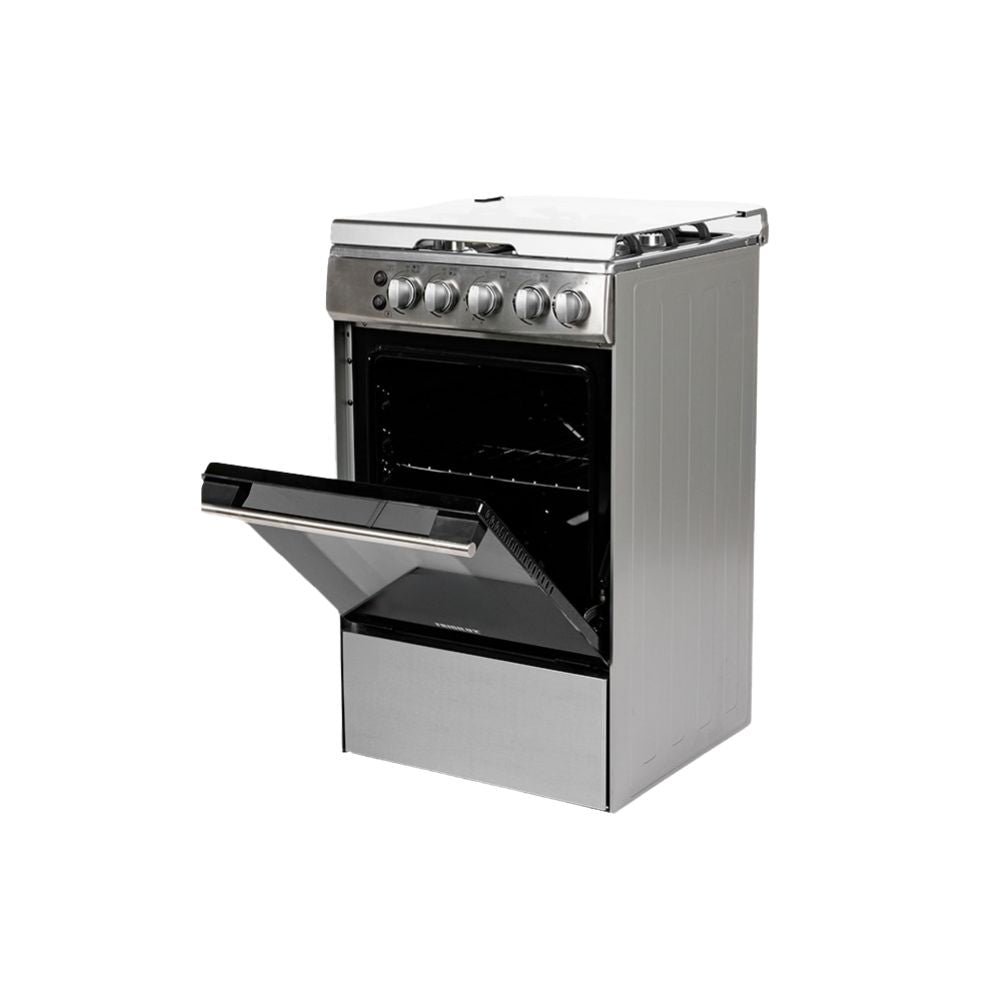 Cocina de Piso a Gas 4 Hornillas Acero Silver 20" Frigilux