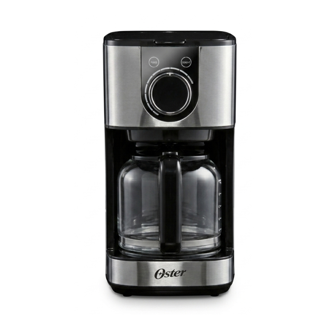 Cafetera 10 Tazas de Perilla Programable ACERO INOXI OSTER