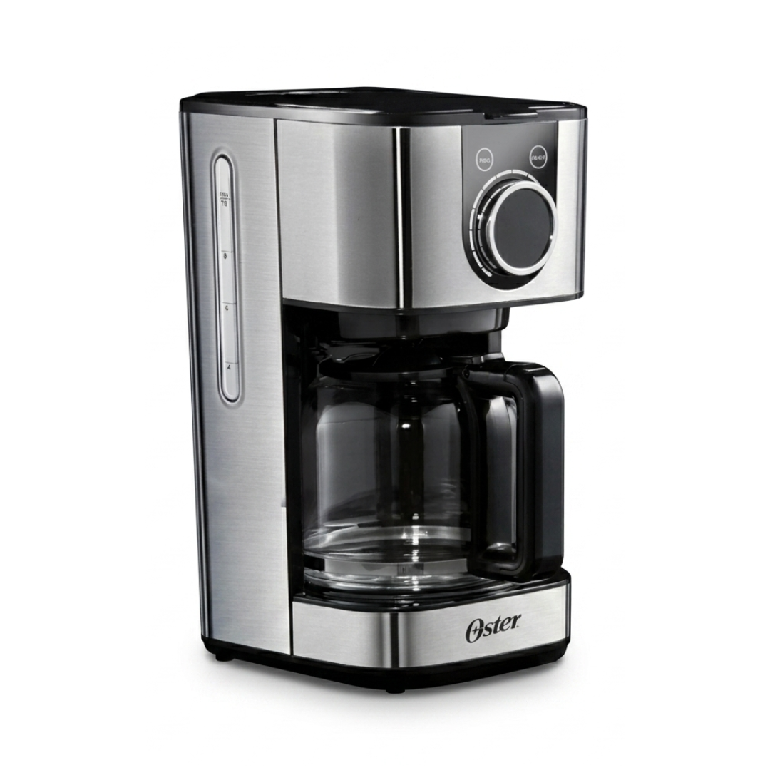 Cafetera 10 Tazas de Perilla Programable ACERO INOXI OSTER