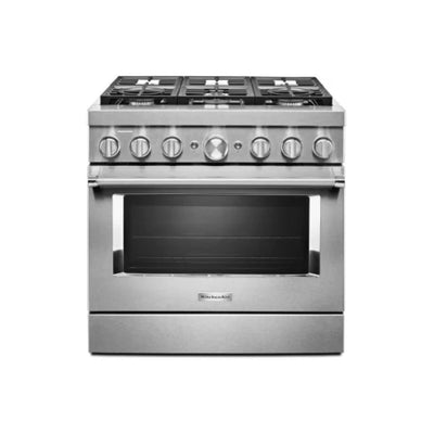 Cocina Inteligente de 36" 6 Hornillas Con Horno de Convección 5.1 Pies Cu Kitchenaid