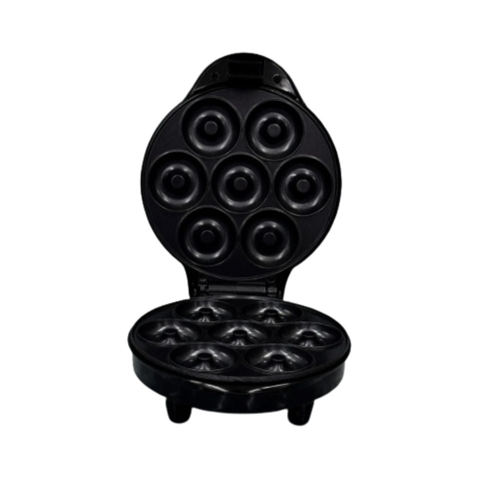 Maquina Mini Dona de 7 Unidades 750W Acero Negro  Lomenox