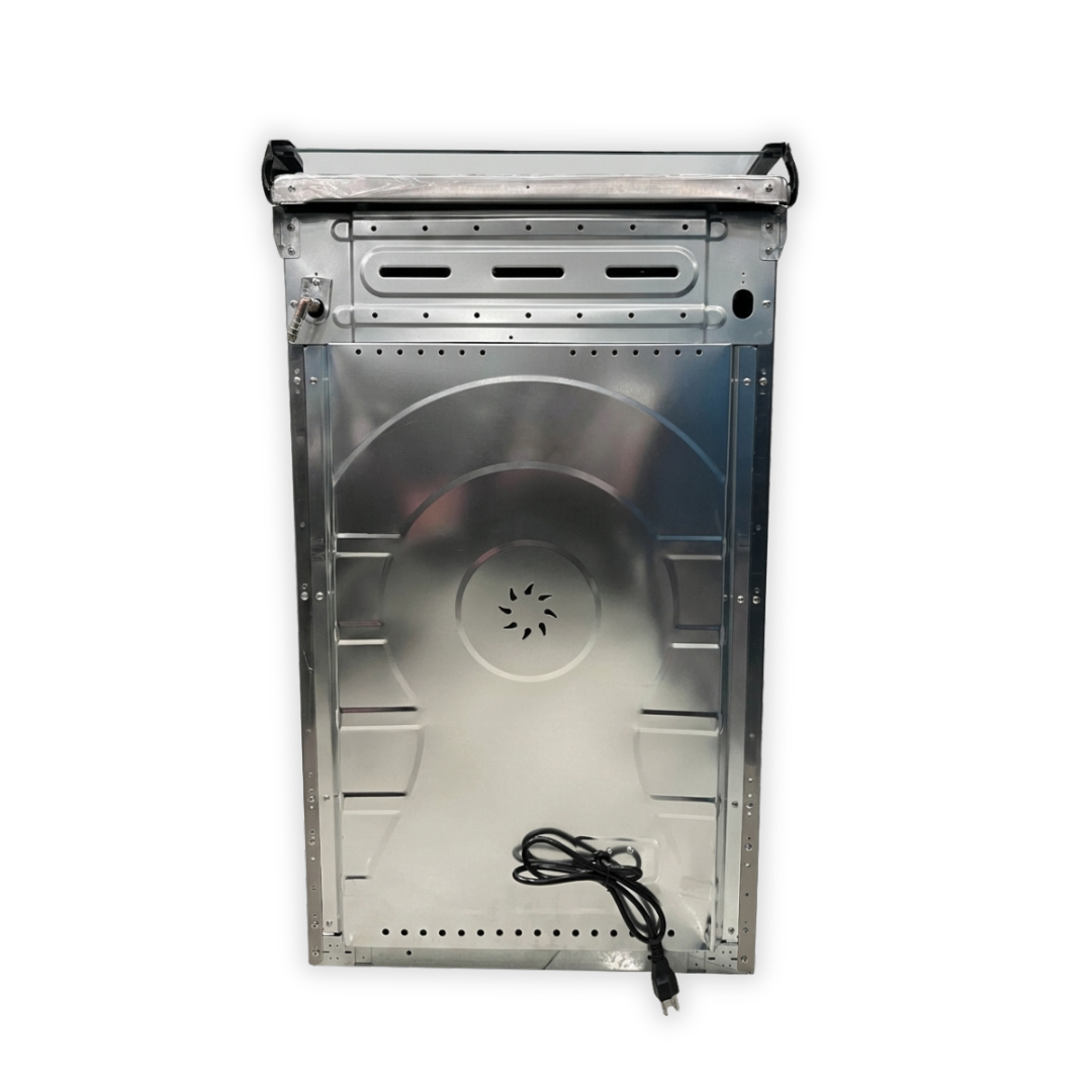 Cocina 4H a Gas Acero INOX Tapa De Vidrio Khaled