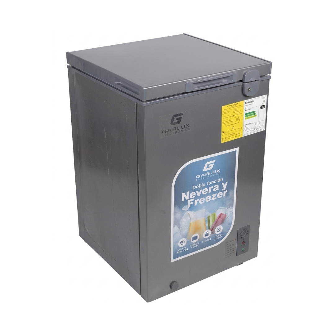 Congelador Horizontal 110 Litros Gris 110V/60Hz Garlux