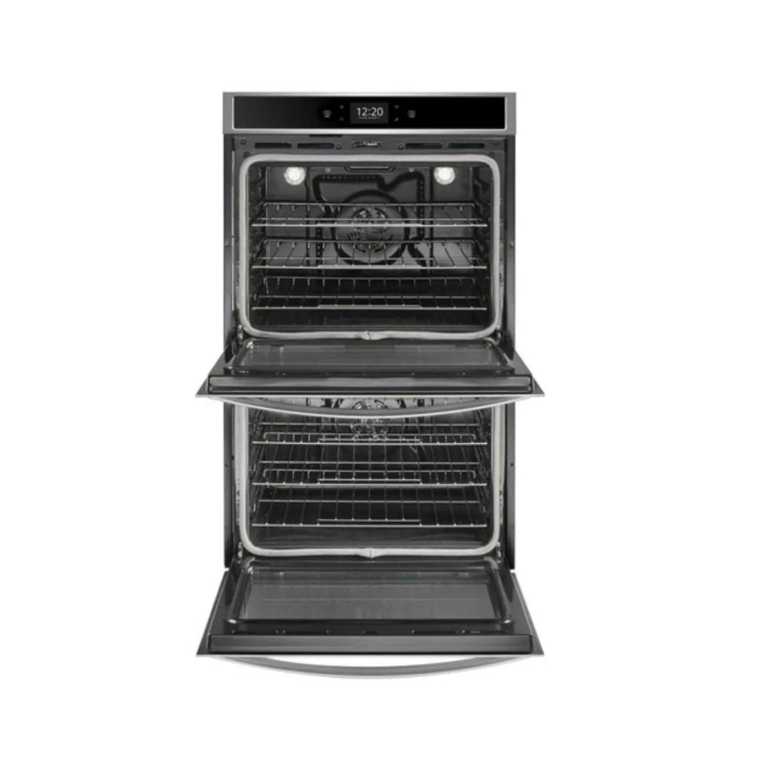 Torre Doble Horno de Convección 30" Smart Acero Negro Whirlpool