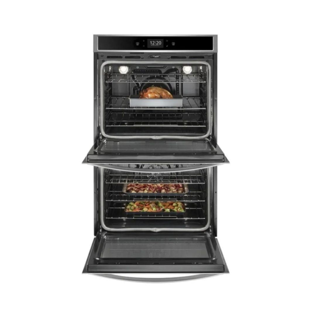 Torre Doble Horno de Convección 30" Smart Acero Negro Whirlpool