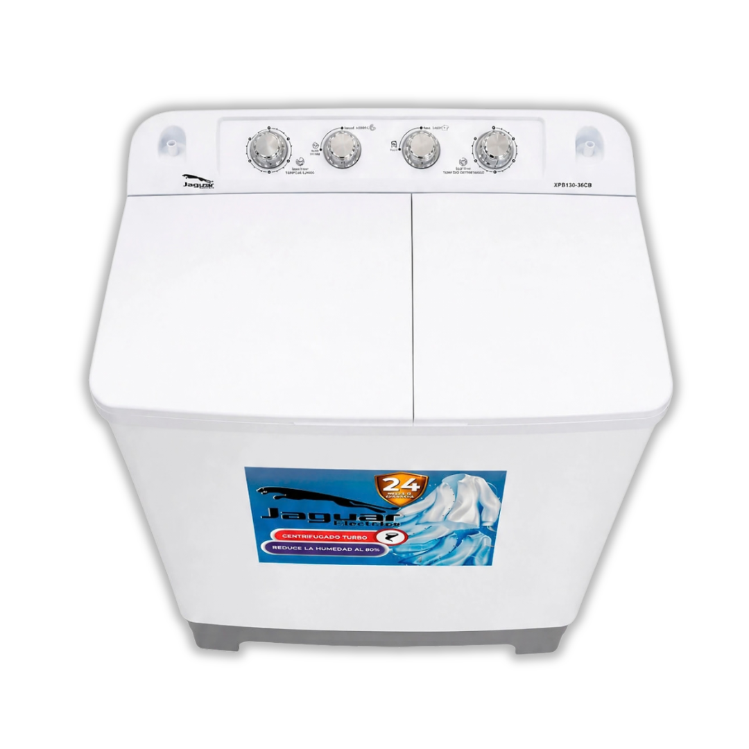Lavadora Doble Tina 13KG Con Bomba JAGUAR