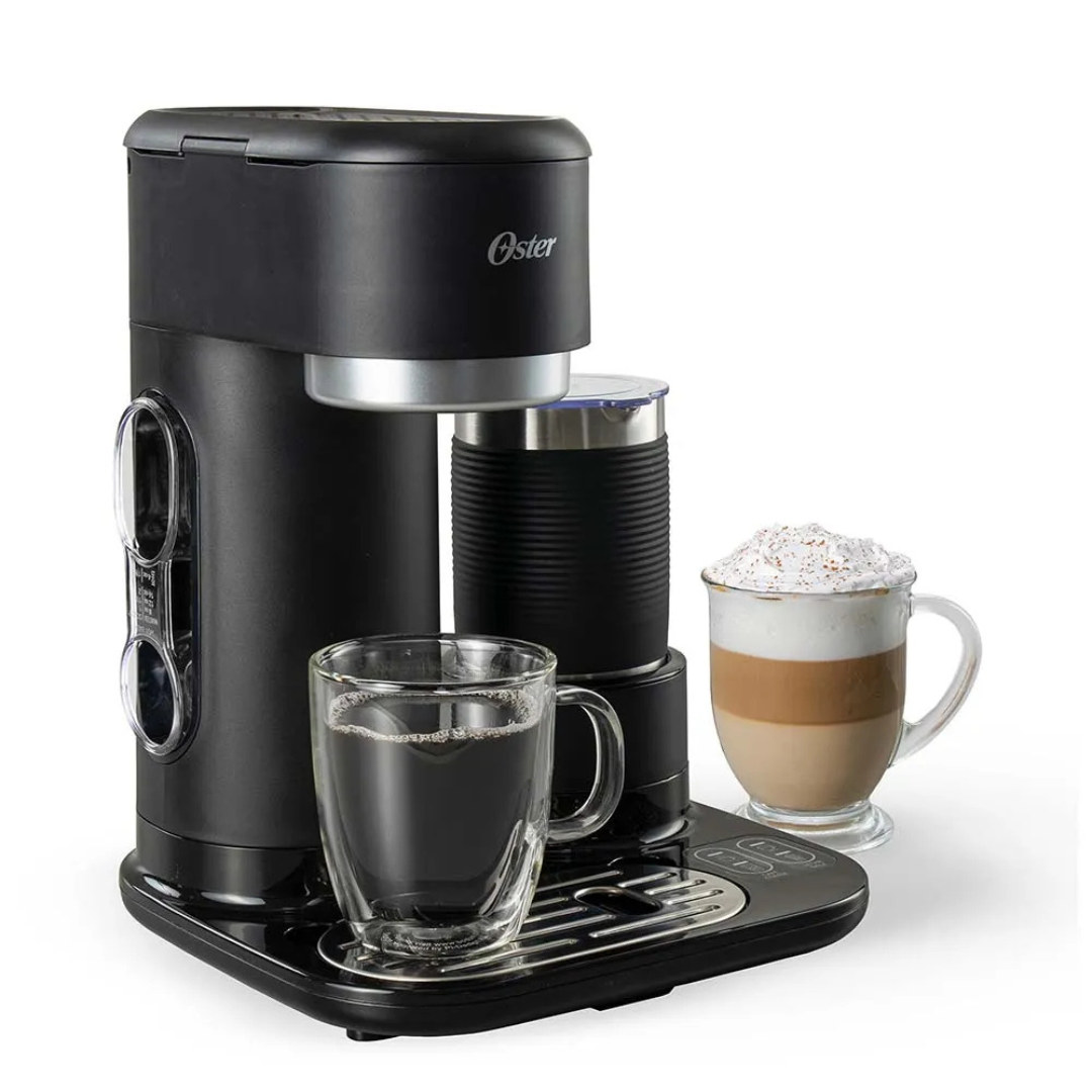 Cafetera Latte 4 en 1, Con Espumador Caliente y Frio OSTER