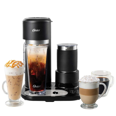 Cafetera Latte 4 en 1, Con Espumador Caliente y Frio OSTER