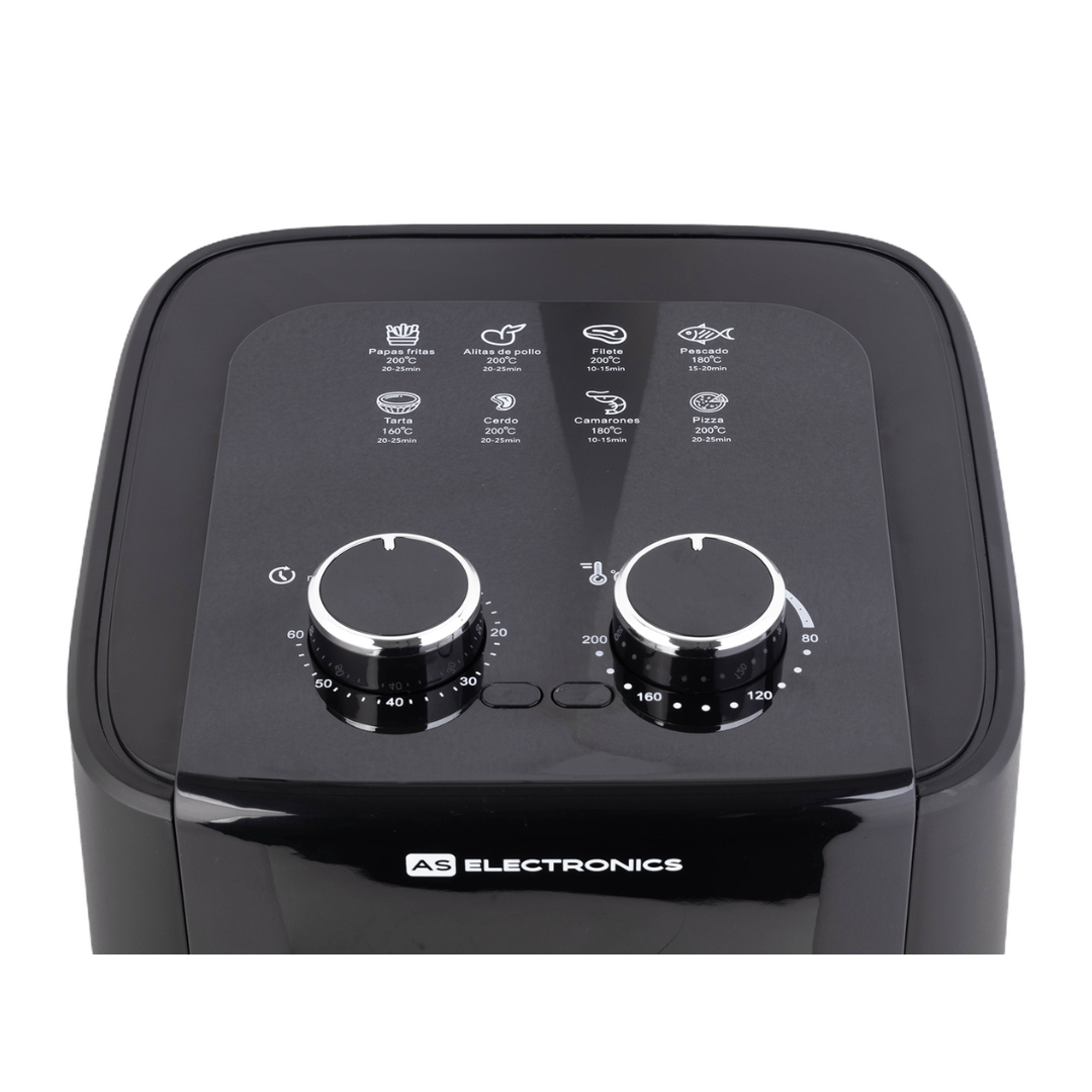 Freidora de Aire 5 Litros 1400W 80-200°C AS Electronic