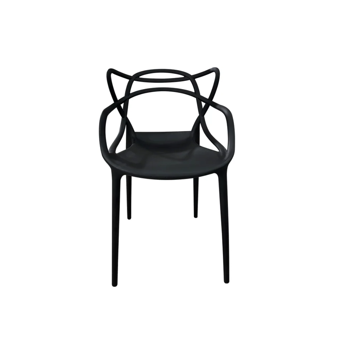 Silla Decorativa Multiuso Negra  Powerfik