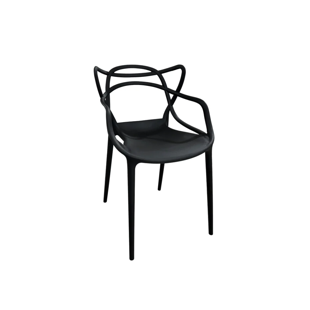 Silla Decorativa Multiuso Negra  Powerfik