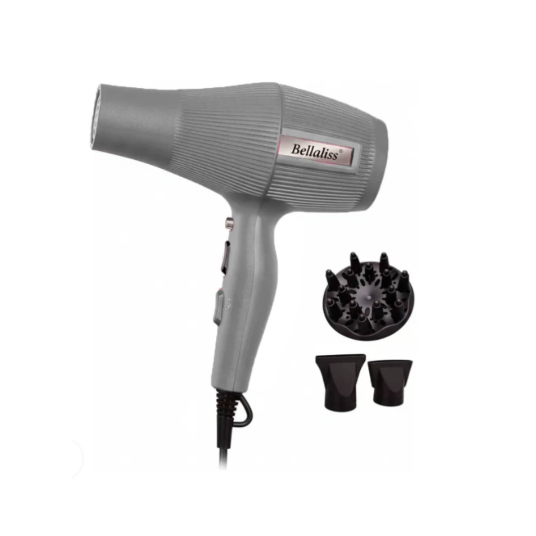 Secador de Cabellos Pro Hair Dryer 2000W Gris  BellaLiss
