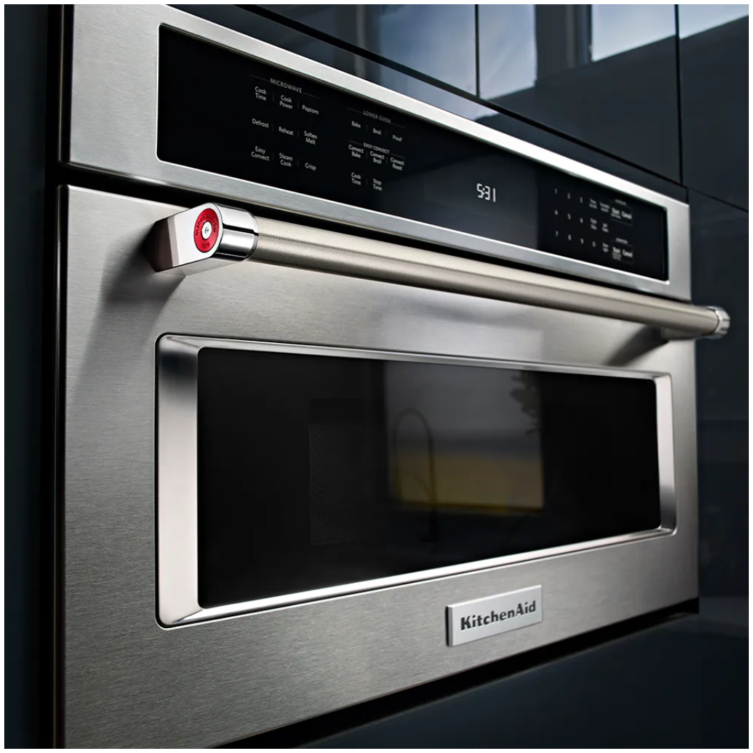 Horno Microonda Empotrable de 30" 1.4 Pies Cu Acero Inoxidable Kitchenaid