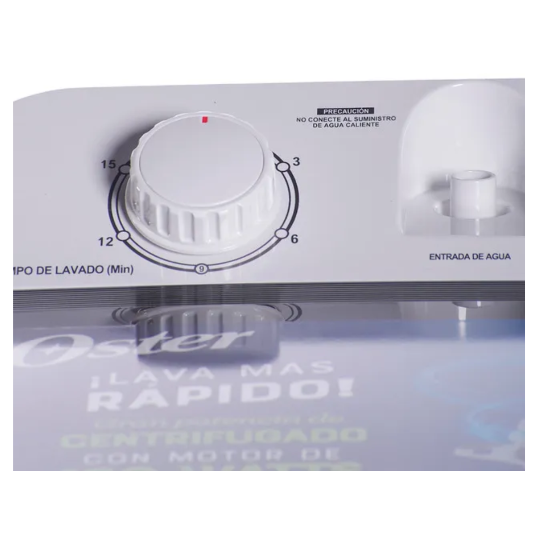 Lavadora Semiautomática Doble Tina  9Kg Blanco Oster