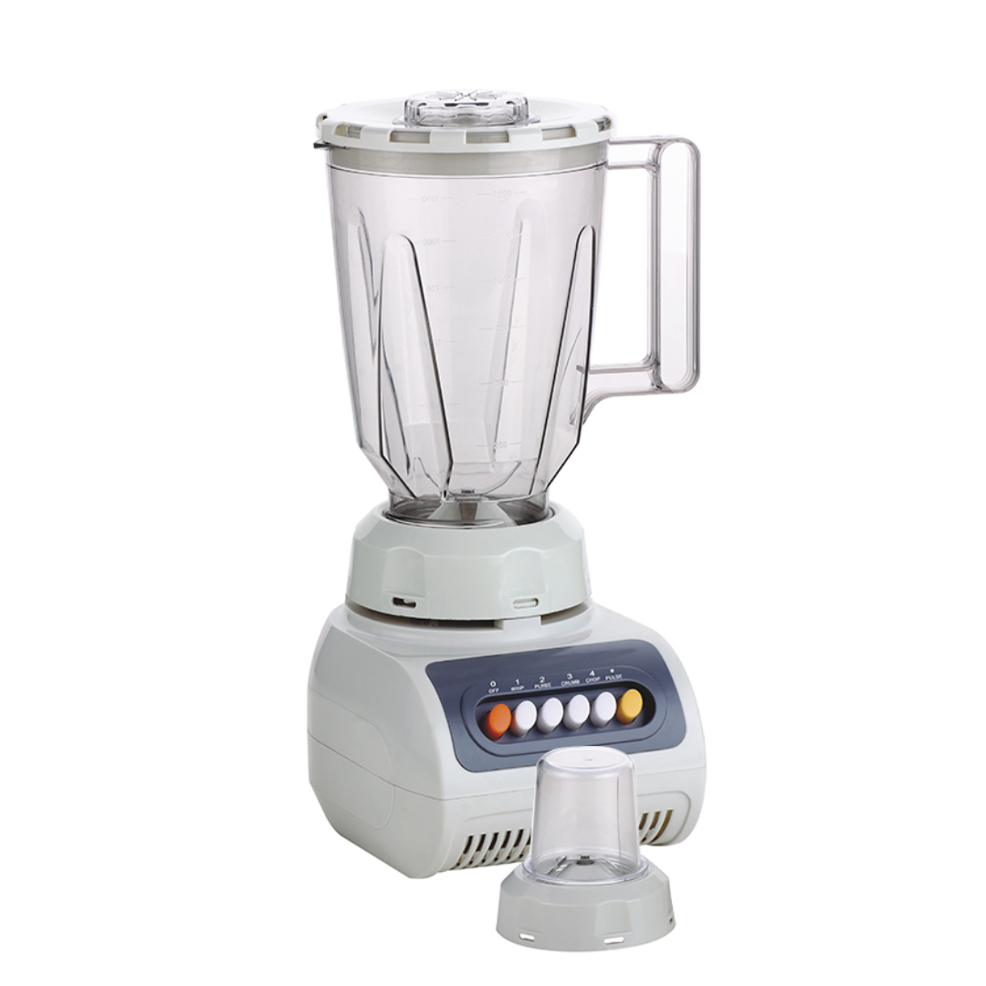 Licuadora 1.5 Litros 2 en 1 350 Watts 4 Velocidades Jarra de Plástico Blanca Gtronic