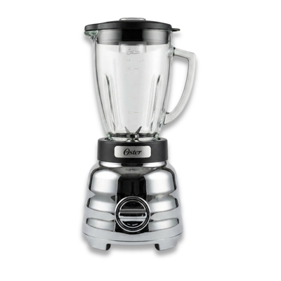 Licuadora Plateada De Perilla 3V Vaso De Vidrio OSTER