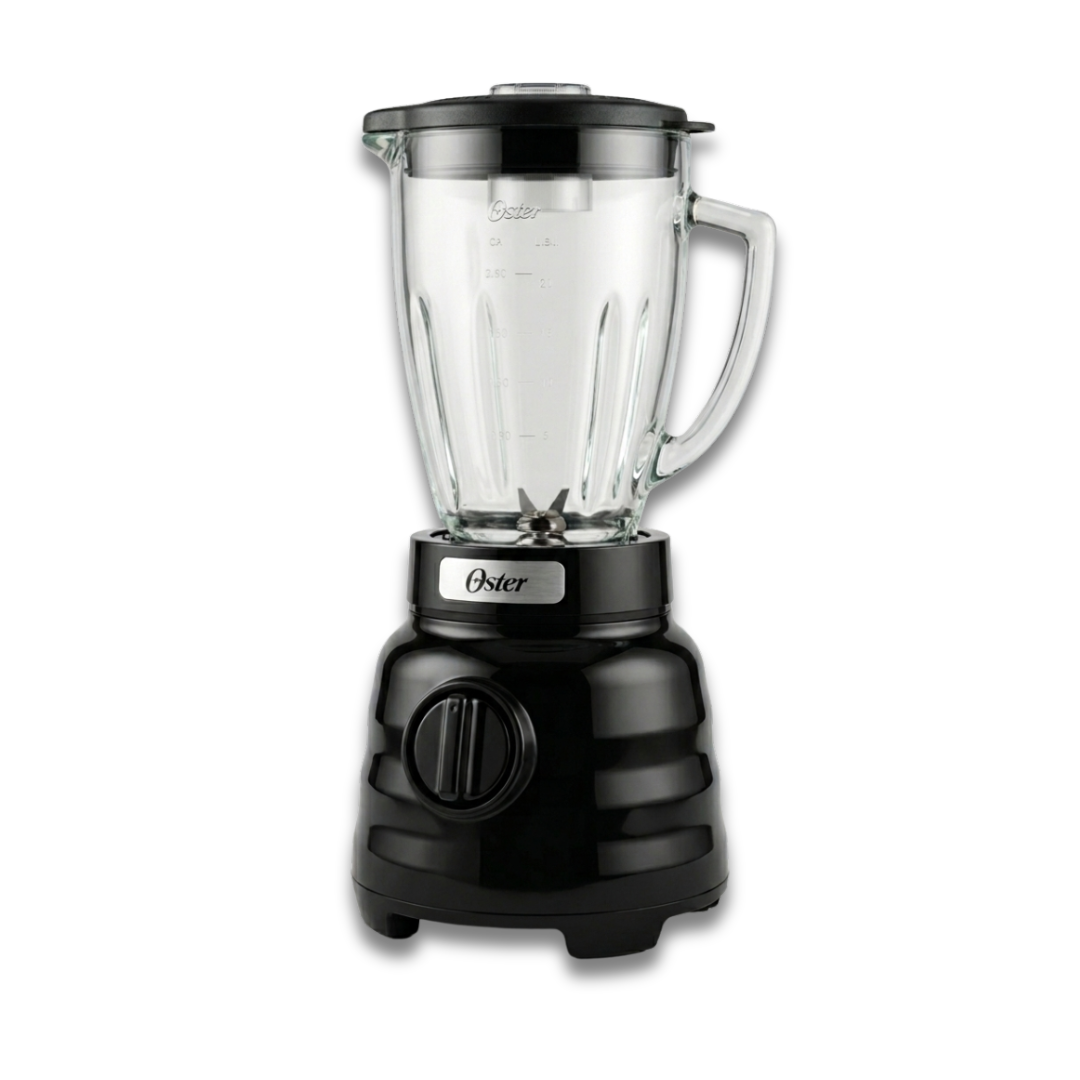 Licuadora NegrA De Perilla 3V Vaso De Vidrio OSTER