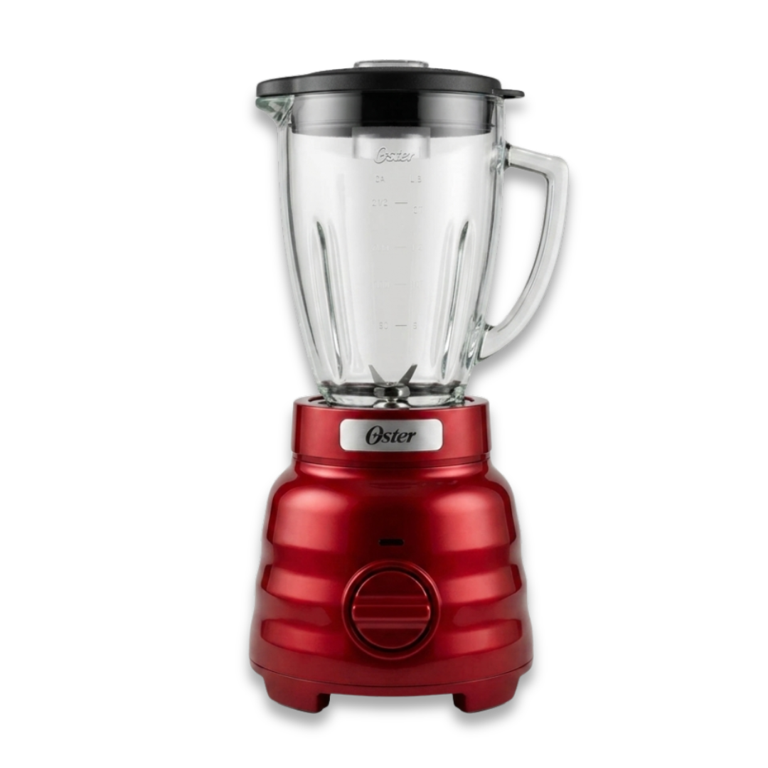 Licuadora Roja De Perilla 3V Vaso De Vidrio OSTER
