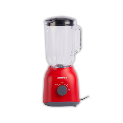Licuadora 1.5L 2 Velocidades 450W Vaso De Vidrio Roja Admiral