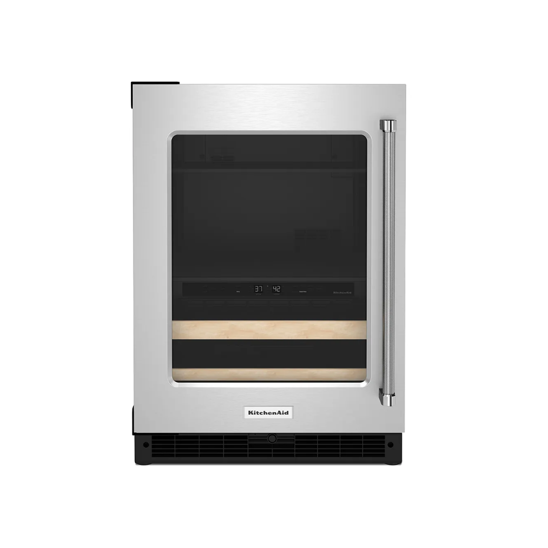 Centro de Bebida de Lujo 24" Acero Inoxidable Con Apertura a la Izquierda Kitchenaid