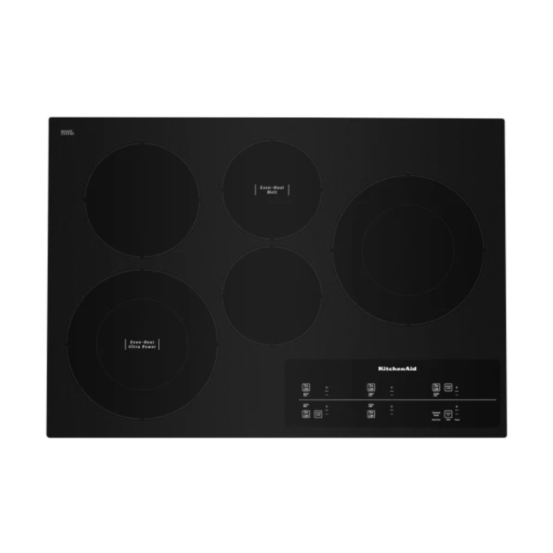 Tope Eléctrico Digital Vitrocerámica 30" 5 Hornillas Kitchenaid
